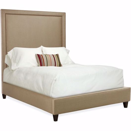 Picture of S2-50TP2T SQUARE HEADBOARD W/ RAILS - QUEEN SIZE