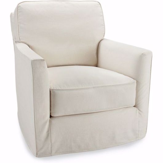 Picture of C3121-01SW SLIPCOVERED SWIVEL CHAIR