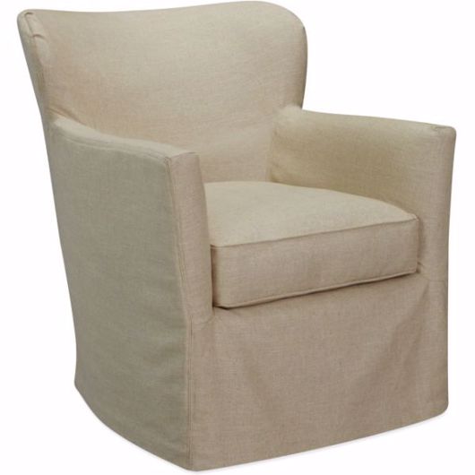 Picture of C1367-01SW SLIPCOVERED SWIVEL CHAIR
