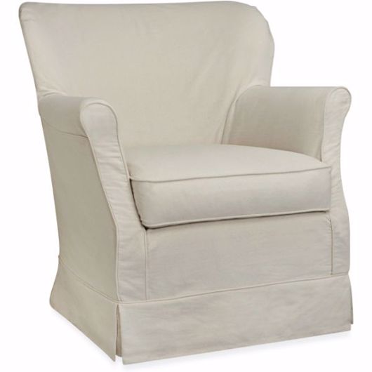 Picture of C1347-41SW SLIPCOVERED SWIVEL CHAIR