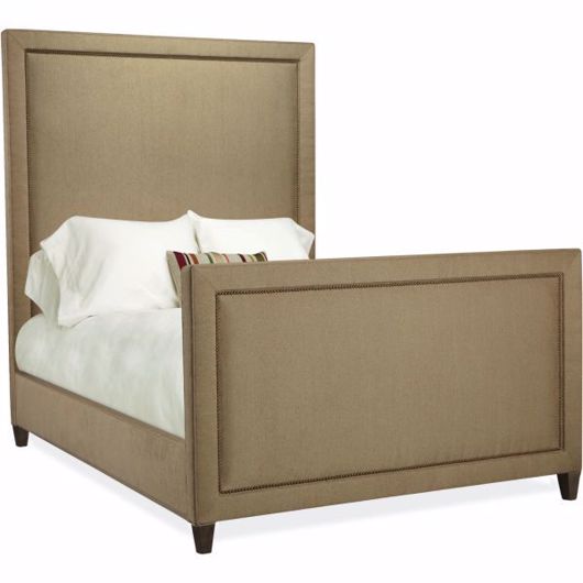 Picture of S1-50TP2T SQUARE HEADBOARD & FOOTBOARD - QUEEN SIZE