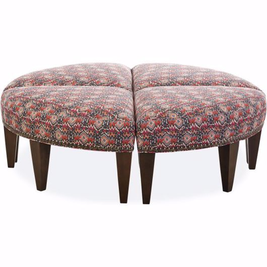 Picture of 9090-00 GROUPED FOUR SINGLE WEDGE OTTOMANS
