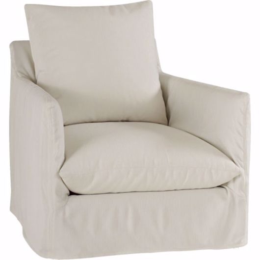 Picture of US218-01SW BEACON OUTDOOR SLIPCOVERED SWIVEL CHAIR