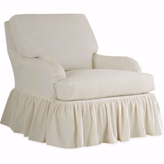 Picture of C1074-01SG SLIPCOVERED SWIVEL GLIDER