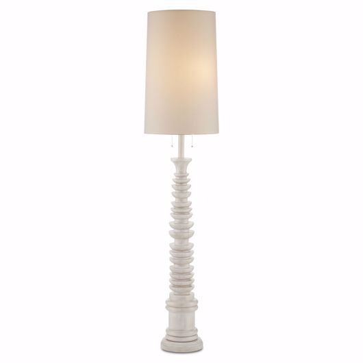 Picture of MALAYAN WHITE FLOOR LAMP