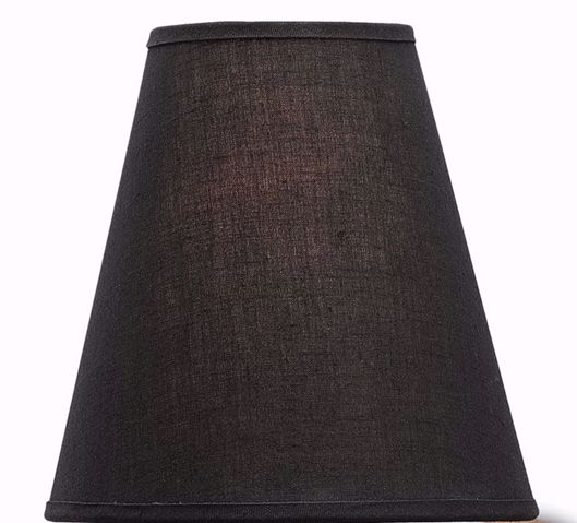 Picture of BLACK SHANTUNG SHADE