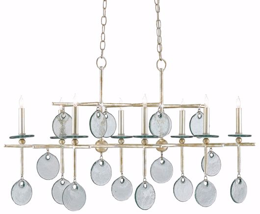 Picture of SETHOS SILVER RECTANGULAR CHANDELIER
