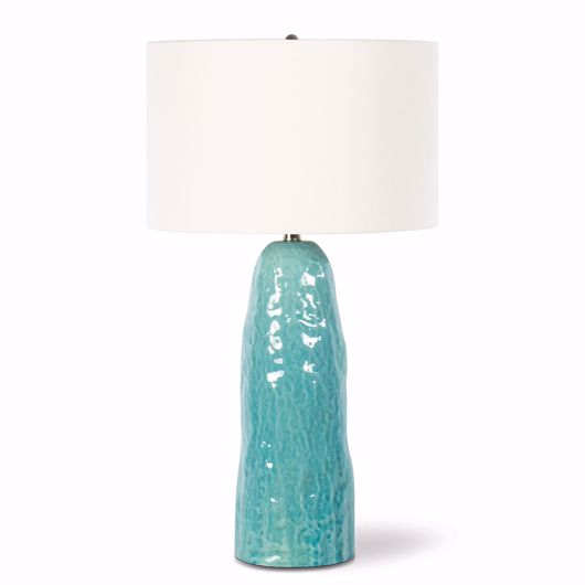 Picture of GETAWAY CERAMIC TABLE LAMP (TURQUOISE)