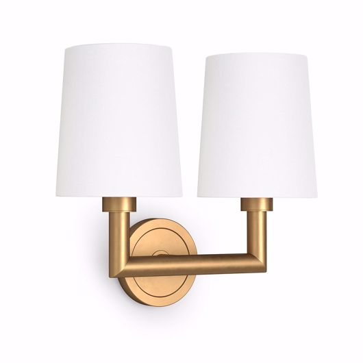 Picture of LEGEND SCONCE DOUBLE (NATURAL BRASS)