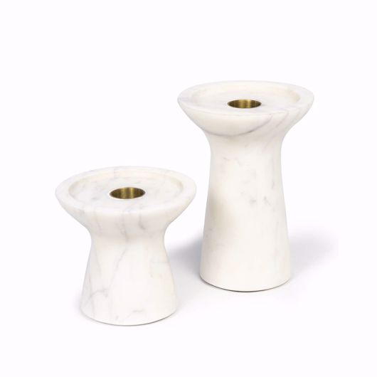 Picture of KLEIN MARBLE CANDLE HOLDER SET