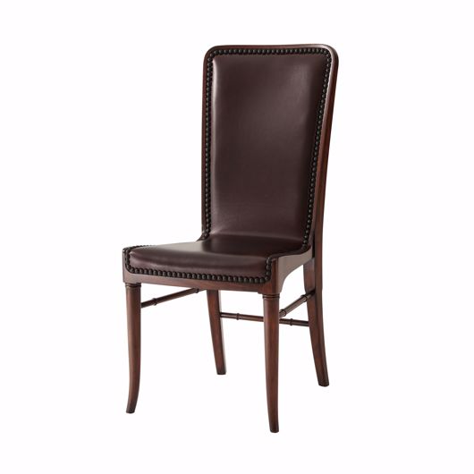 Picture of LEATHER SLING DINING CHAIR