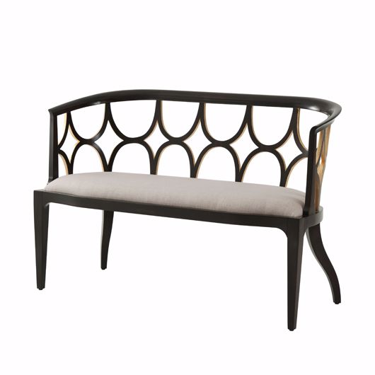 Picture of EBONISED CONNAUGHT SETTEE