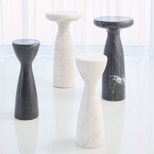 Picture of MARBLE TOWER TABLE-BLACK
