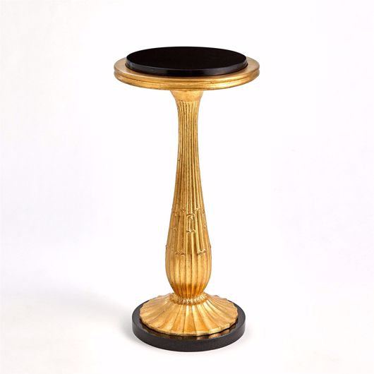 Picture of FLUTED SIDE TABLE-GOLD LEAF