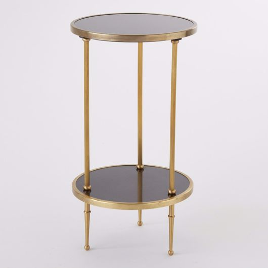 Picture of PETITE 2 TIERED TABLE-ANTIQUE BRASS