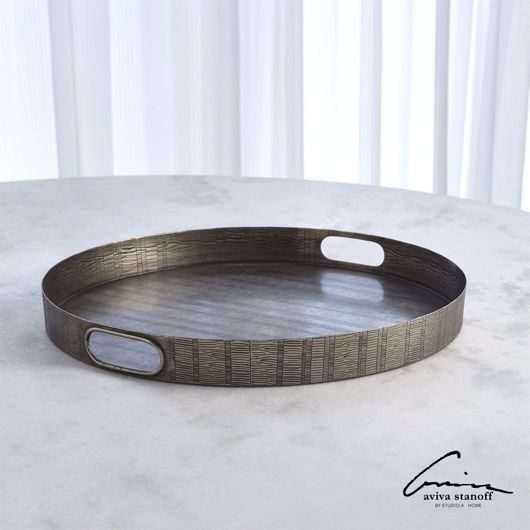 Picture of KOKORO ETCHED ROUND TRAY-NICKEL