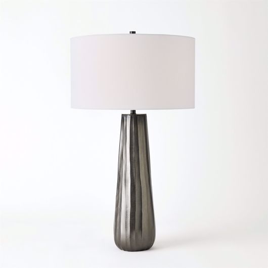 Picture of CHASED ROUND TABLE LAMP-BLACK NICKEL