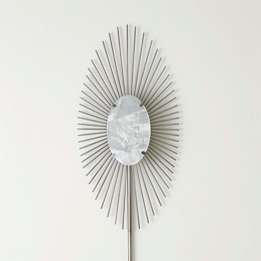 Picture of RADIAL BURST ELECTRIFIED WALL SCONCE-SILVER