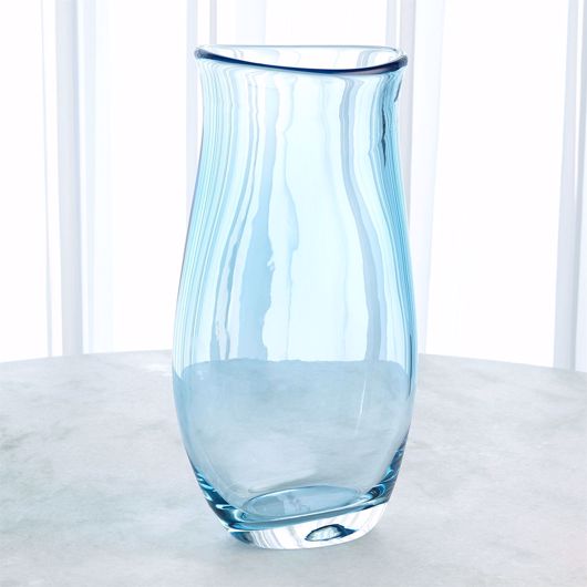 Picture of GIANT GLASS VASE-BLUE