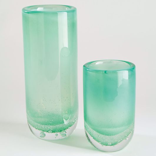 Picture of BUBBLE CYLINDER VASES-CELADON