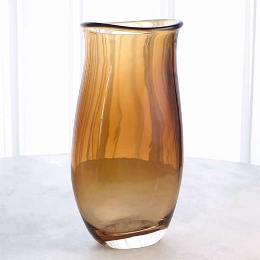 Picture of GIANT GLASS VASE-TOBACCO