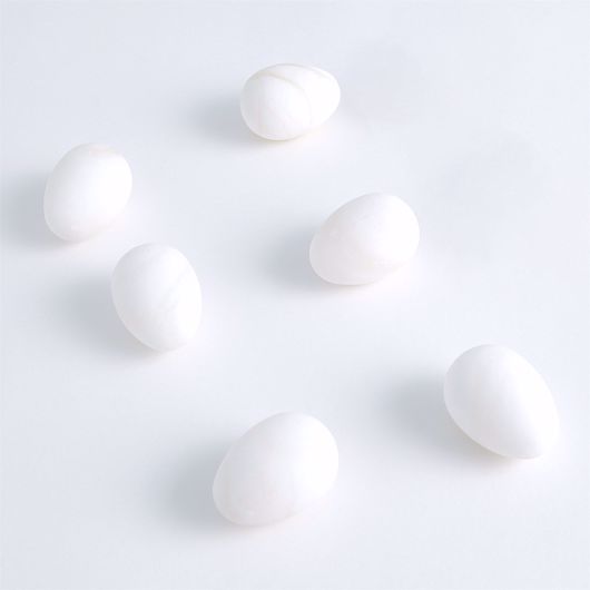 Picture of S/6 ALABASTER EGGS-WHITE