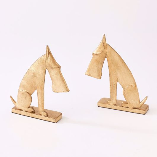 Picture of SCOTTIE BOOKENDS-GOLD