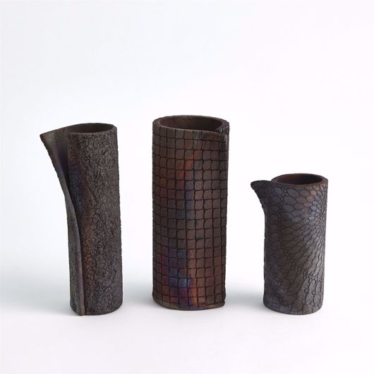 Picture of WRAPPED VASES-RUST