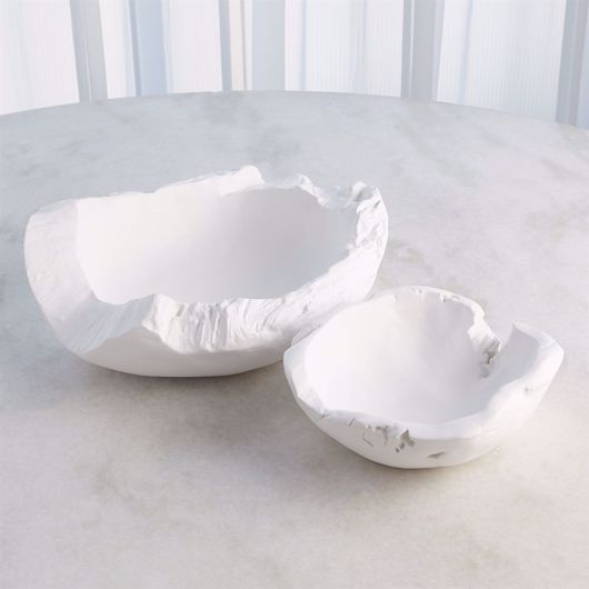 Picture of FAUX TIMBER BOWLS-MATTE WHITE