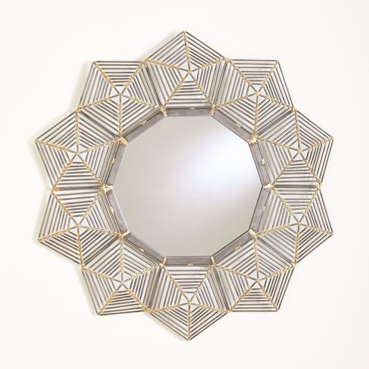 Picture of STARLIGHT WALL MIRROR-NATURAL IRON