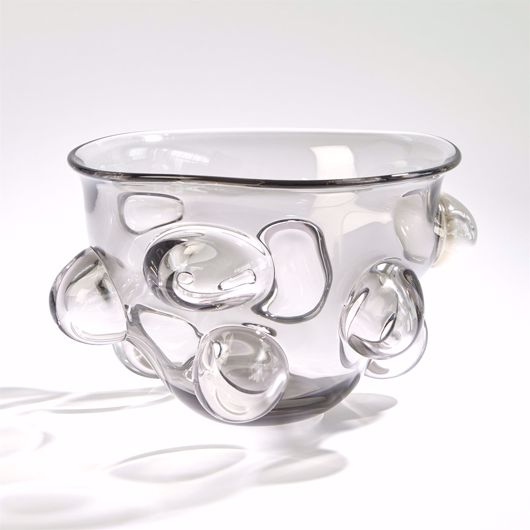 Picture of BUBBLED BOWL-SMOKE GREY