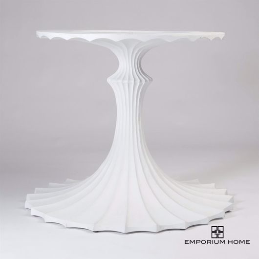 Picture of FLUTE TABLE BASE-WHITE-34"