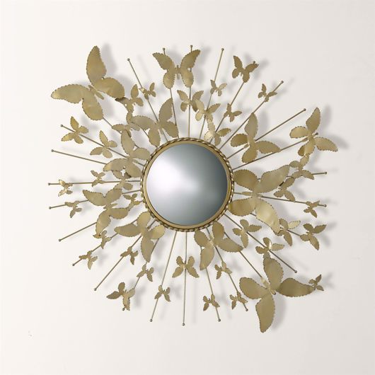 Picture of BUTTERFLY MIRROR-SATIN BRASS
