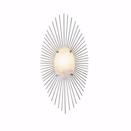 Picture of RADIAL BURST ELECTRIFIED WALL SCONCE-SILVER-HW
