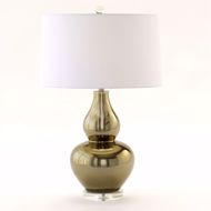 Picture of CERAMIC GOURD TABLE LAMP-BRONZE
