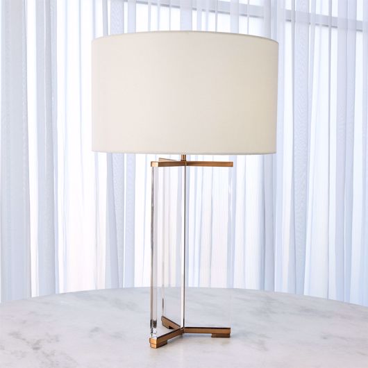 Picture of Y TABLE LAMP-ANTIQUE BRASS