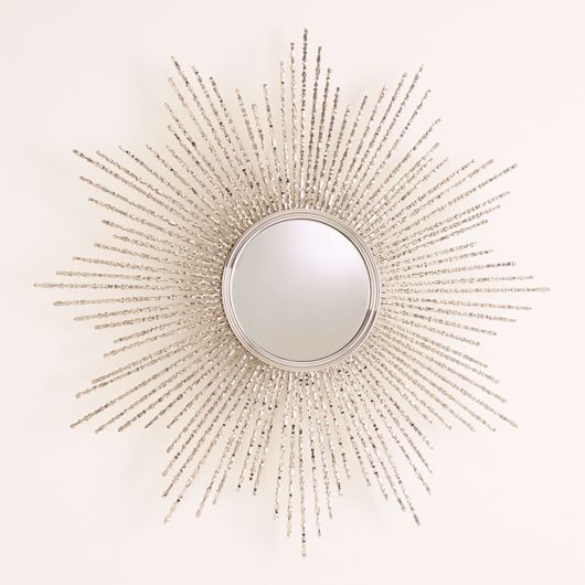 Picture of SQUARE BEADED BURST MIRRORS - BRASS OR NICKEL