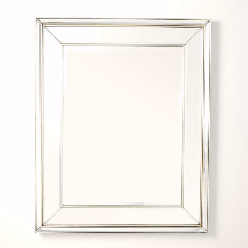 Picture of BEVEL ON BEVEL MIRROR-SILVER LEAF