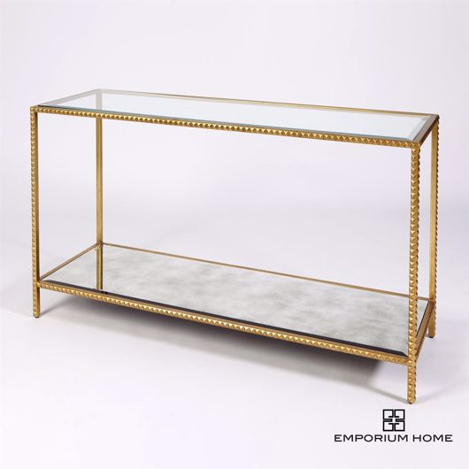 Picture of STUD CONSOLE TABLE-GOLD LEAF