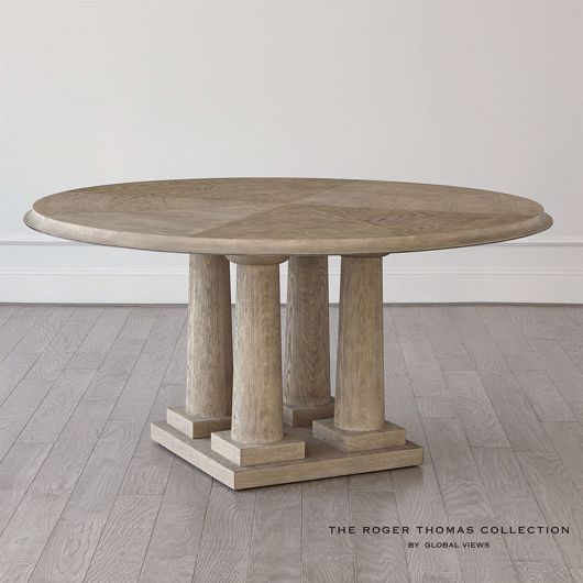 Picture of TITIAN DINING TABLE-GREY SANDBLASTED OAK-60" TOP