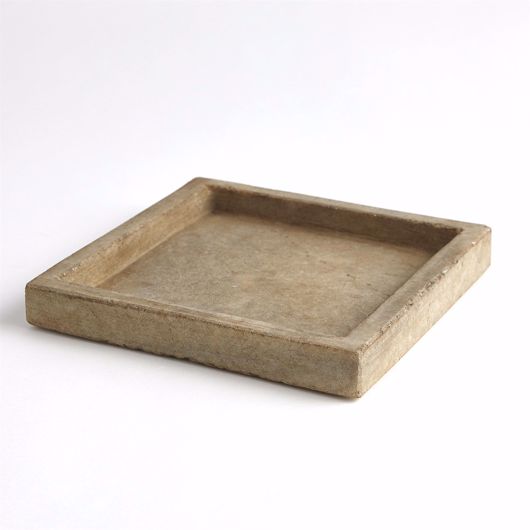 Picture of MARBLE TRAY-ANTIQUED WHITE