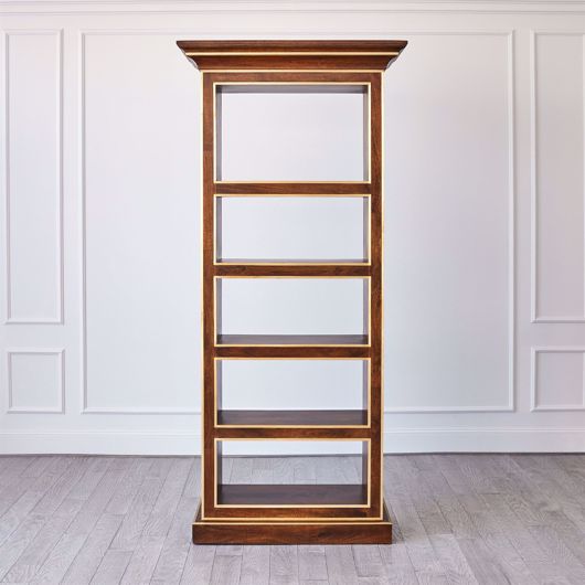 Picture of FULL LIBRARY BOOKCASE-BRASS FRAMED
