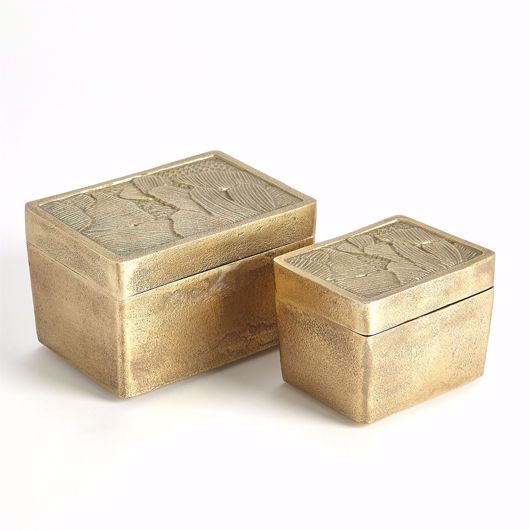 Picture of FLORA BOXES-ANTIQUE BRASS