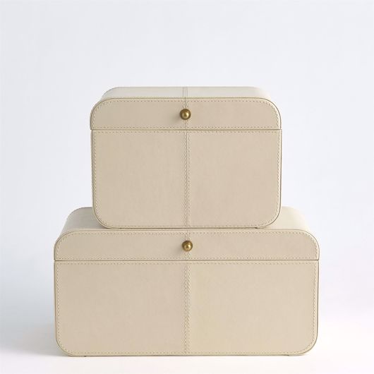 Picture of CURVED CORNER BOX-IVORY