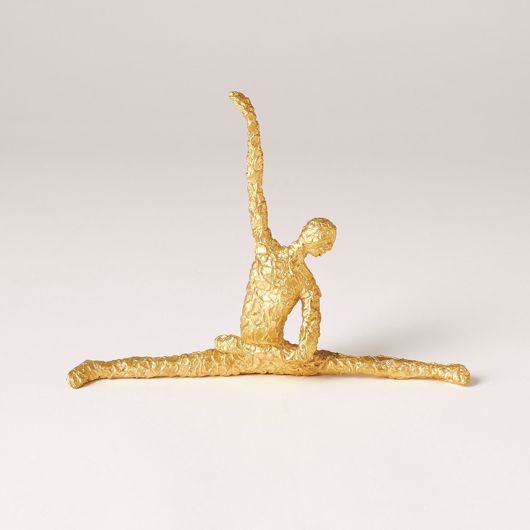 Picture of FIGURAL MALE DANCER-SPLITS-TEXTURED GOLD