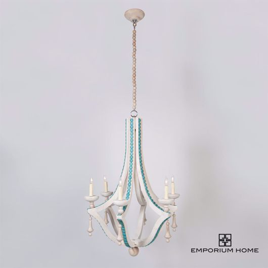 Picture of CABOCHON CHANDELIER-TURQUOISE