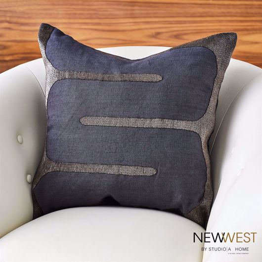 Picture of RIVER BEADED PILLOW-INDIGO