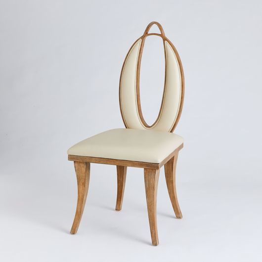 Picture of ADELAIDE CHAIR-BEIGE LEATHER