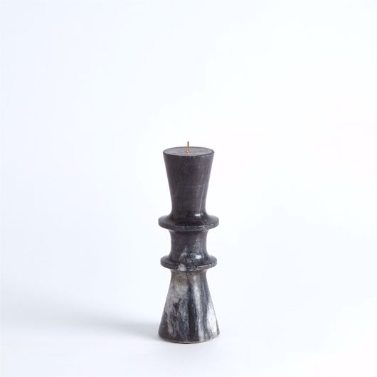Picture of DOUBLE FLAIR CANDLE STAND-BLACK