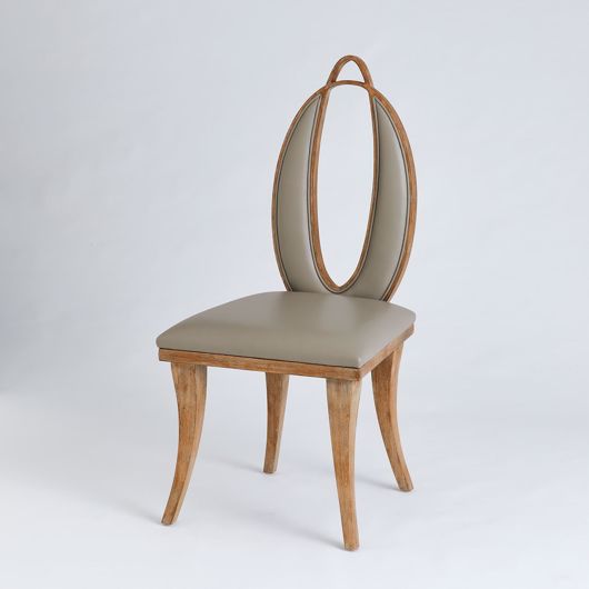 Picture of ADELAIDE CHAIR-GREY LEATHER